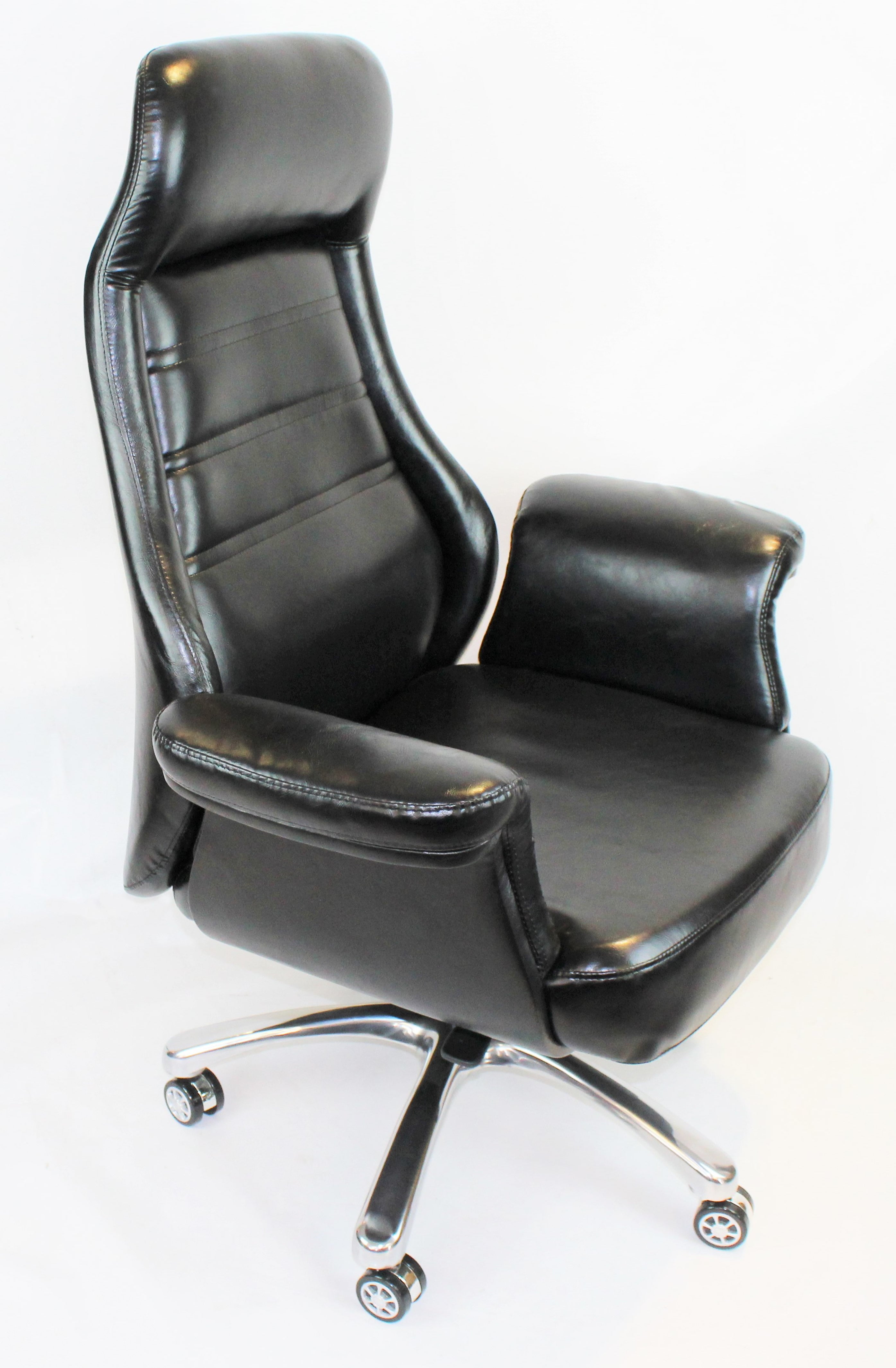Black Leather Executive Office Chair - DH-090
